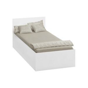 KONDELA Doli jednolôžková posteľ s kovovým roštom biela vyobraziť