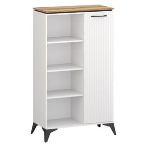 KONDELA Velis 1D jednodverový regál biela / dub evoke vyobraziť