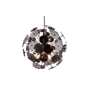 Matne čierne závesné svietidlo Discalgo – Trio vyobraziť