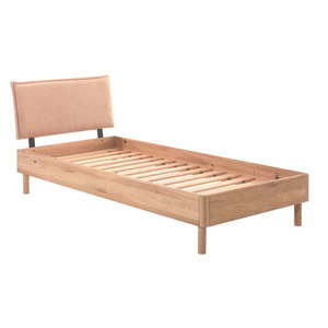 Jednolôžková posteľ z dubového dreva s roštom 90x200 cm v prírodnej farbe Forrest – Vipack vyobraziť