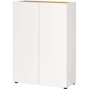 Biela skrinka v dekore duba 74x105x33 cm Alviano – Germania vyobraziť