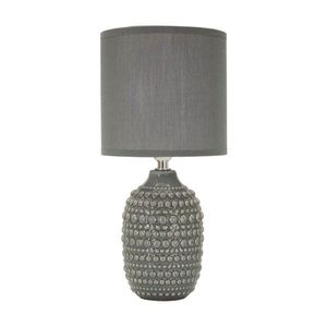 Sivá keramická stolová lampa s textilným tienidlom (výška 30, 5 cm) Points – Mauro Ferretti vyobraziť