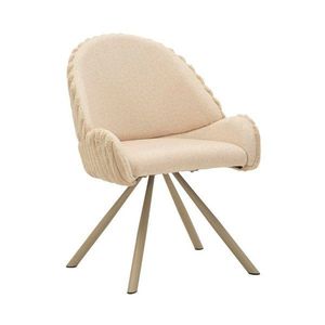 Krémovobiele čalúnené jedálenské kreslá v súprave s podrúčkami 2 ks Stockholm – Mauro Ferretti vyobraziť