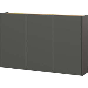 Antracitová závesná skrinka v dekore duba 138x87x25 cm Libbiano – Germania vyobraziť