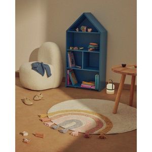 Slonovinový prateľný/ručne tkaný bavlnený detský koberec ø100 cm Tadea – Kave Home vyobraziť