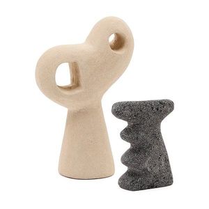Kamenné sošky v súprave 2 ks (výška 23 cm) Arif – Kave Home vyobraziť