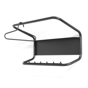 Čierny oceľový nástenný vešiak 80 cm Flux – Spinder Design vyobraziť