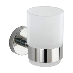 Biely nástenný téglik na kefky Wenko Uno Bosio vyobraziť