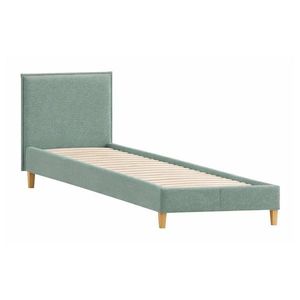 Zelená čalúnená jednolôžková posteľ s roštom 90x200 cm Tina – Ropez vyobraziť