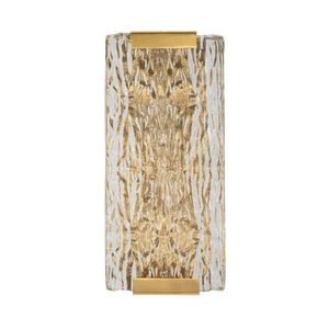 Sklenené nástenné svietidlo v zlatej farbe Oblin – Mauro Ferretti vyobraziť