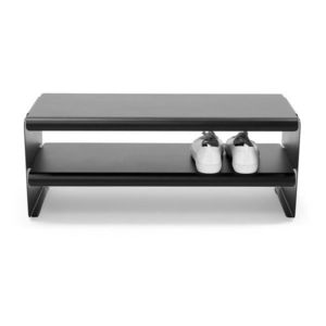 Čierna oceľová skrinka na topánky 71, 5x28x31 cm Linea – Spinder Design vyobraziť