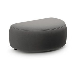 Tmavosivá zamatová podnožka Kate – Micadoni vyobraziť