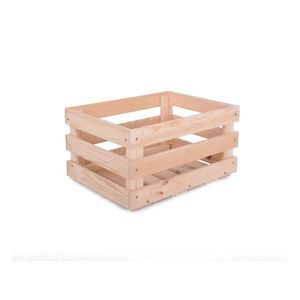 Drevený úložný box v prírodnej farbe 42x29x22 cm Apple Box – Rojaplast vyobraziť