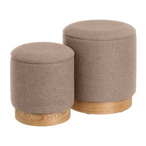 Svetlohnedé taburety v súprave 2 ks – Casa Selección vyobraziť