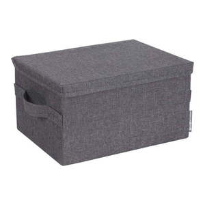 Sivý látkový úložný box s vekom 35x26x19 cm Soft Storage – Bigso vyobraziť