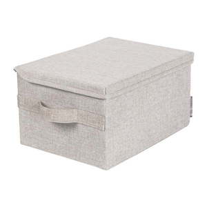 Béžový látkový úložný box s vekom 35x26x19 cm Soft Storage – Bigso vyobraziť