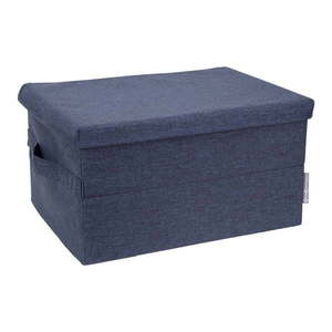 Modrý látkový úložný box s vekom 40x30x22 cm Soft Storage – Bigso vyobraziť