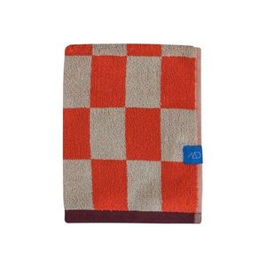 Oranžový/béžový froté uterák z bio bavlny 50x90 cm Retro – Mette Ditmer Denmark vyobraziť