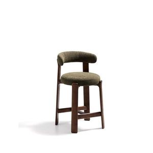 Zelená/v tmavo prírodnej farbe barová stolička z jaseňového dreva (výška sedadla 65 cm) Granite – Kave Home vyobraziť