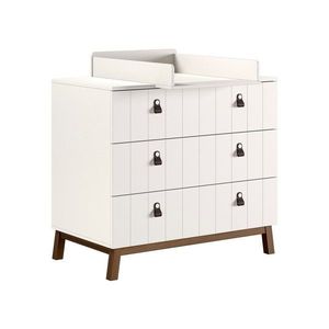 Béžová detská komoda s prebaľovacím pultom 98, 5x94x57 cm Sezane – Vipack vyobraziť