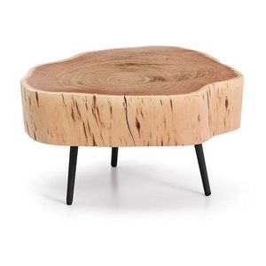 Okrúhly konferenčný stolík s doskou z akácie v prírodnej farbe 49x47 cm Tavine – Kave Home vyobraziť