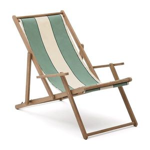 Zelené drevené záhradné ležadlo Vilara – Kave Home vyobraziť