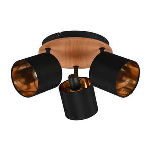 Bodové svietidlo v čierno-prírodnej farbe ø 12 cm Tommy – Reality vyobraziť