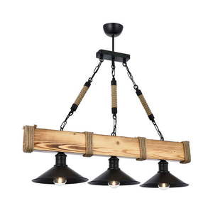 Svetlohnedé závesné svietidlo s kovovým tienidlom Kütük Yanık – Opviq lights vyobraziť