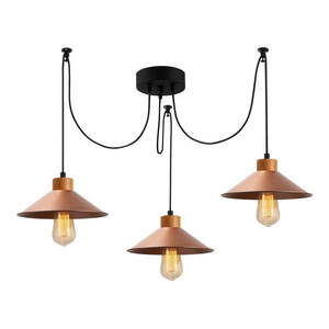 Závesné svietidlo v medenej farbe s kovovým tienidlom ø 114 cm Manavgat – Opviq lights vyobraziť