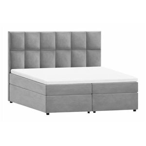 Svetlosivá boxspring posteľ s úložným priestorom 160x200 cm Flip – Ropez vyobraziť