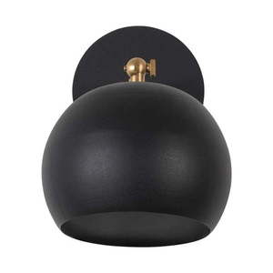 Čierne nástenné svietidlo ø 15 cm Stiva – Opviq lights vyobraziť