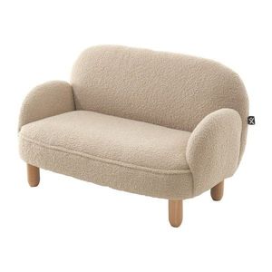 Béžová detská pohovka z textílie buklé 89 cm Rocky – Vipack vyobraziť