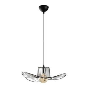 Čierne závesné svietidlo s kovovým tienidlom ø 50 cm Tel – Opviq lights vyobraziť