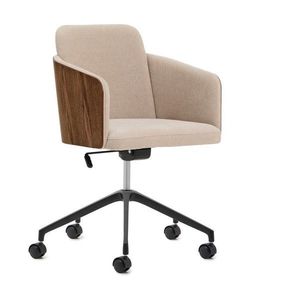 Hnedá čalúnená kancelárska stolička Madai – Kave Home vyobraziť