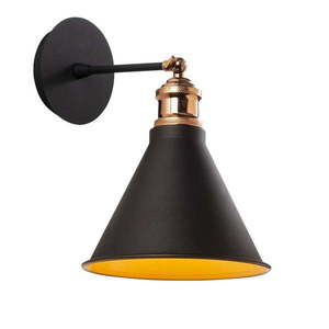 Čierne/v zlatej farbe nástenné svietidlo ø 20 cm Tramino – Opviq lights vyobraziť