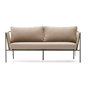 Zelená/béžová čalúnená záhradná pohovka Zivia – Kave Home vyobraziť