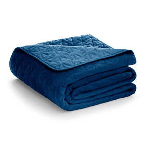 Modrý pléd cez posteľ AmeliaHome Laila Royal, 220 x 240 cm vyobraziť