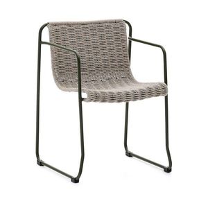 Sivozelená kovová záhradná stolička Maurina – Kave Home vyobraziť