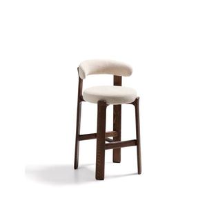 Béžová/v tmavo prírodnej farbe barová stolička z jaseňového dreva (výška sedadla 75 cm) Granite – Kave Home vyobraziť