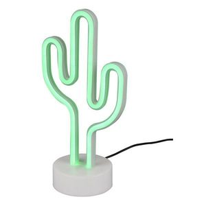 Biela LED stolová lampa (výška 29 cm) Cactus - Reality vyobraziť