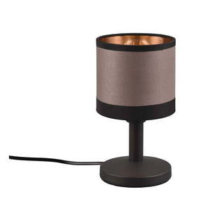 Čierno-hnedá stolová lampa (výška 22 cm) Davos – Reality vyobraziť