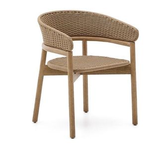 Drevená záhradná stolička v prírodnej farbe Arinella – Kave Home vyobraziť