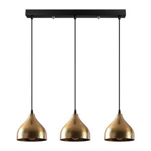 Závesné svietidlo v zlatej farbe s kovovým tienidlom Tattoo – Opviq lights vyobraziť