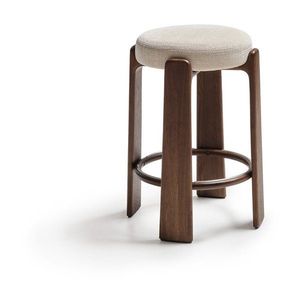 Béžová/v tmavo prírodnej farbe barová stolička z jaseňového dreva (výška sedadla 75 cm) Granite – Kave Home vyobraziť