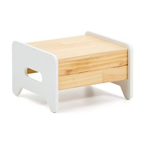 Biely/v prírodnej farbe stupienok z borovicového dreva Cecilia – Kave Home vyobraziť