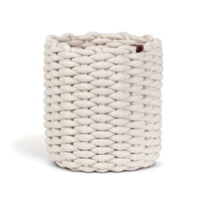 Látkový košík ø 25x25 cm Peach Skin Round M – Bigso vyobraziť