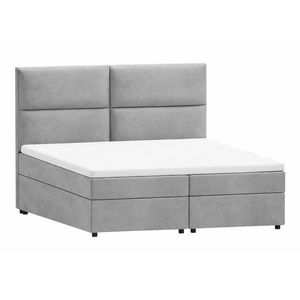 Svetlosivá boxspring posteľ s úložným priestorom 180x200 cm Rico – Ropez vyobraziť