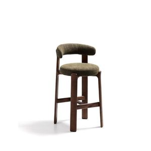 Zelená/v tmavo prírodnej farbe barová stolička z jaseňového dreva (výška sedadla 75 cm) Granite – Kave Home vyobraziť