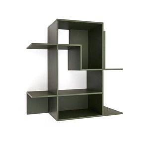 Zelený modulárny policový systém 80x80x25 cm Ina – Kave Home vyobraziť