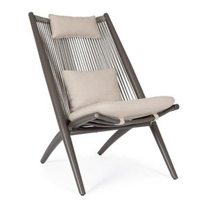 Hnedé kovové záhradné kreslo Aloha – Bizzotto vyobraziť